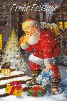 Geschenkanhänger Klappkarte 7,5x5,5 - 1 Stück