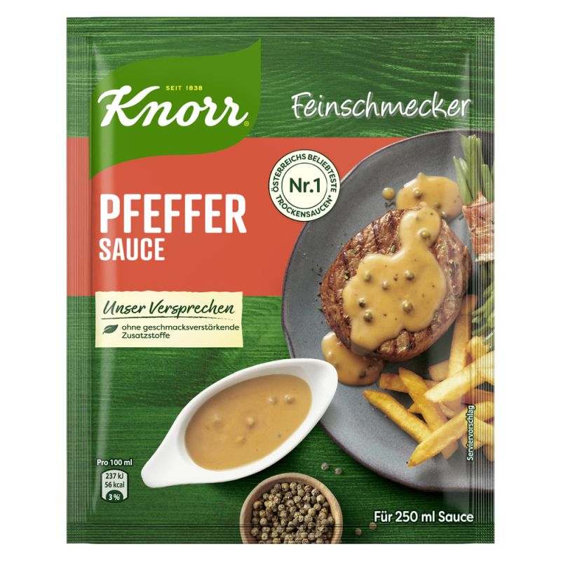 Feinschmecker - 250 ml einkaufen günstig online Sauce Knorr Pfeffer