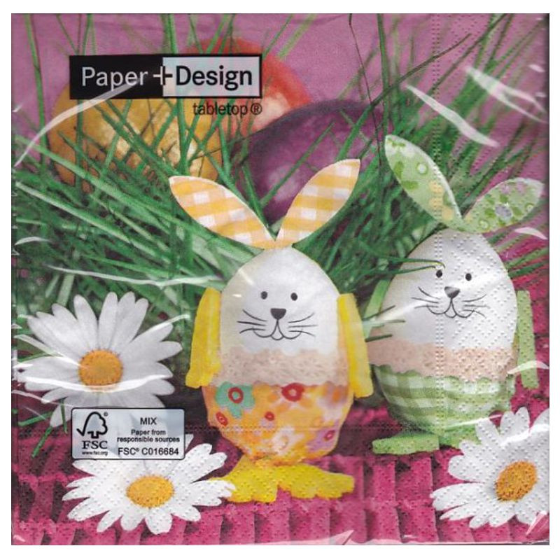 Paper+Design Osterserviette Bunny eggs 33cmx33cm 20 Stück