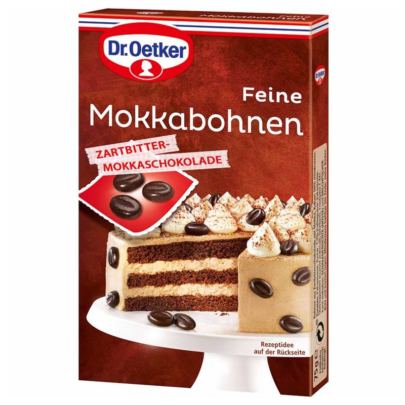 Dr. Oetker Feine Mokkabohnen Zartbitter 75 g