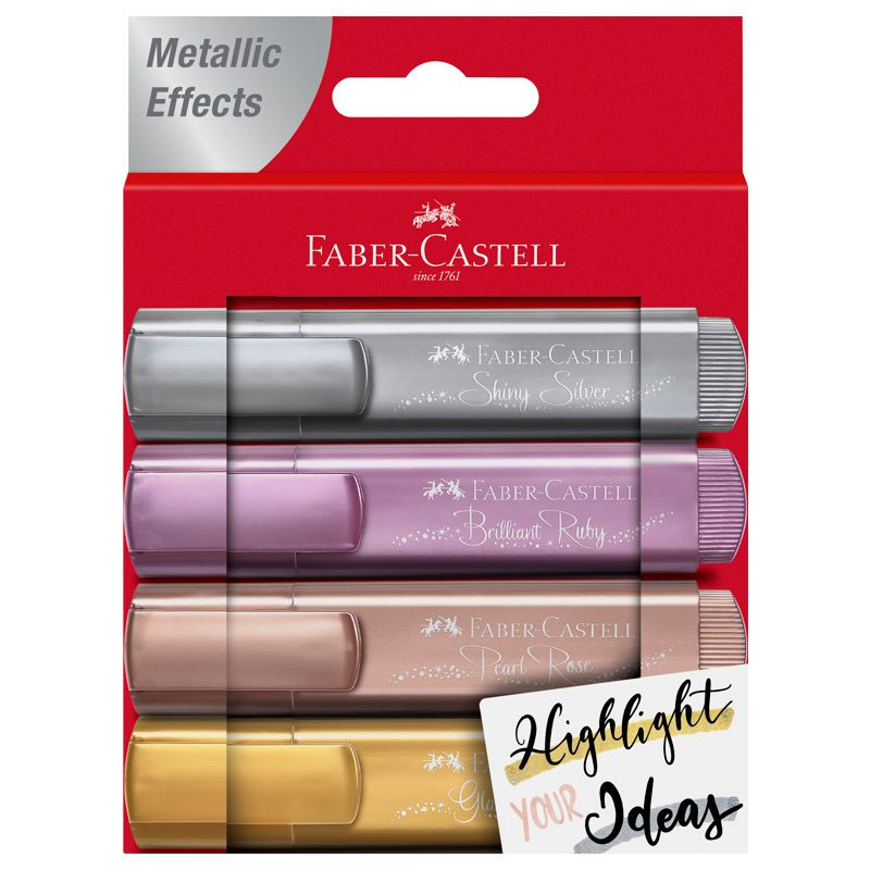 Faber Castell Textmarker Metallic 4er Set