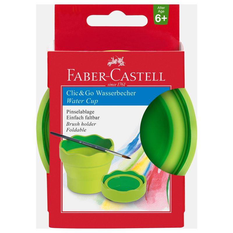 Faber Castell Wasserbecher Clic&Go hellgrün