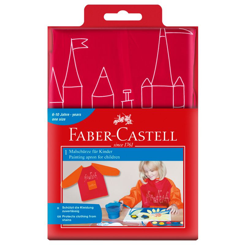 Faber-Castell Kindermalschürze ab 110cm rot-Orange