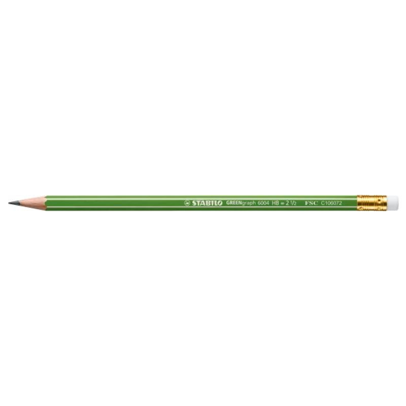 STABILO GREENgraph Bleistift mit Radierer HB