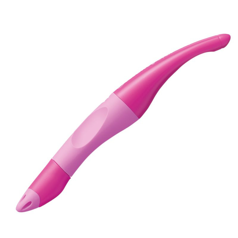 Ergonomischer Tintenroller für Rechtshänder - STABILO EASYoriginal in pink hell/dunkel - Einzelstift - Schreibfarbe blau (löschbar) - inklusive Patrone