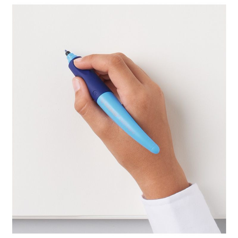 Ergonomischer Tintenroller für Rechtshänder - STABILO EASYoriginal in pink hell/dunkel - Einzelstift - Schreibfarbe blau (löschbar) - inklusive Patrone