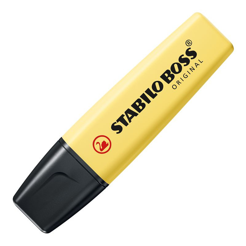 Textmarker - STABILO BOSS ORIGINAL Pastel - Einzelstift - pudriges Gelb