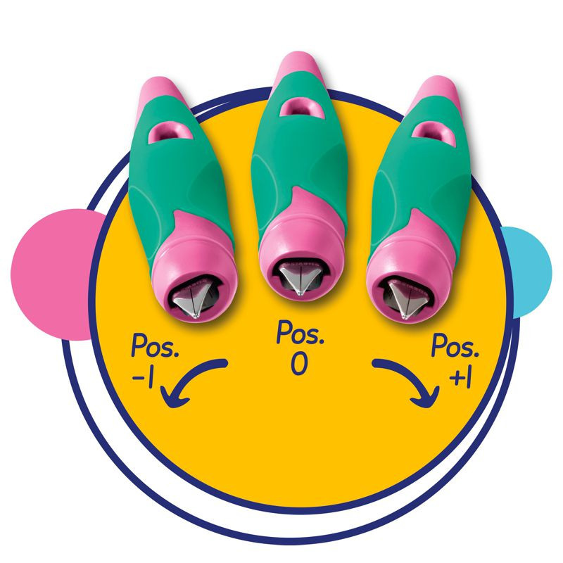 Ergonomischer Schulfüller für Rechtshänder mit Standard-Feder M - STABILO EASYbirdy Pastel Edition in soft pink/apricot - Einzelstift - inklusive Patrone - Schreibfarbe blau (löschbar)