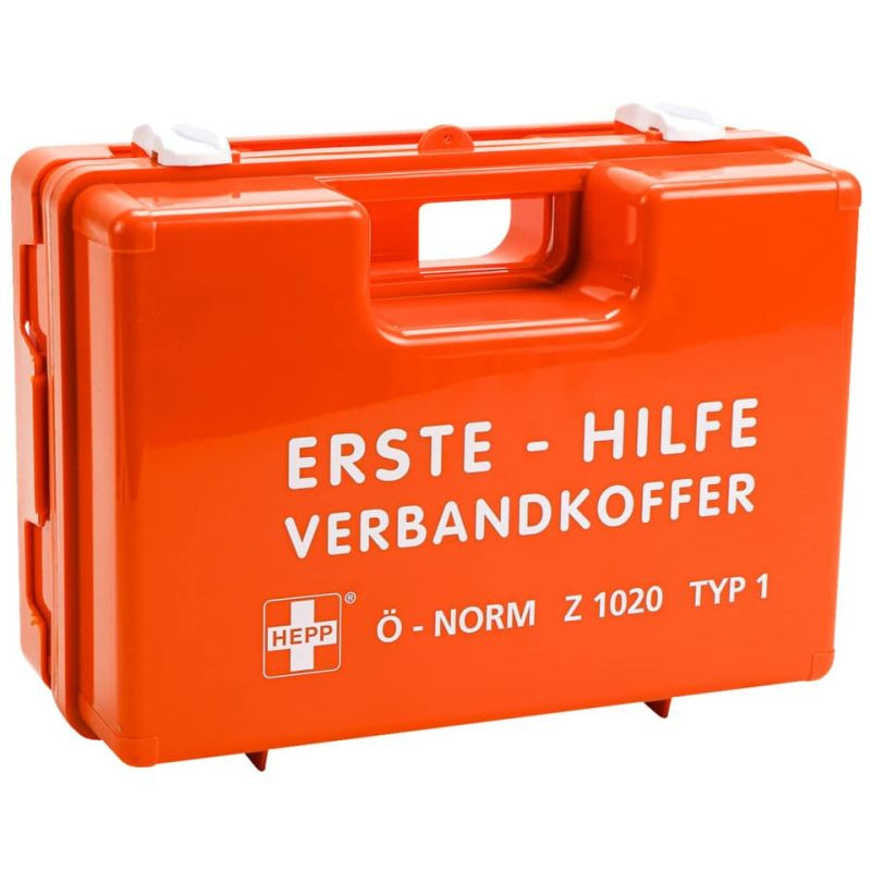 HEPP Verbandskoffer gefüllt Ö-Norm Z1020 Typ 1 orange