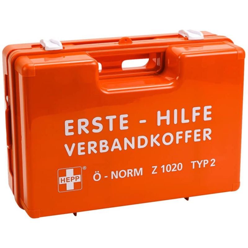 HEPP Verbandskoffer gefüllt Ö-Norm Z1020 Typ 2 orange