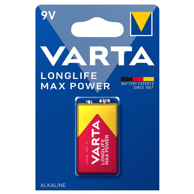 VARTA LONGLIFE Max Power 9V Blister 1