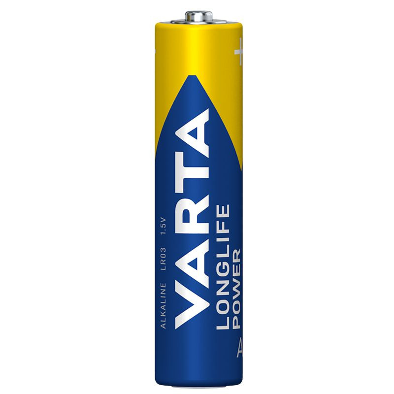 VARTA LONGLIFE Power, Alkaline Batterie, AAA, Micro, LR03, 4er Pack, Made in Germany