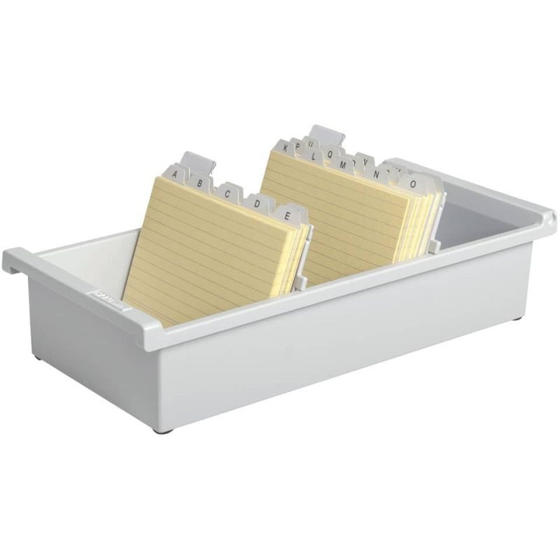 HAN Karteikasten A6 quer grau für ca 1300 Karten