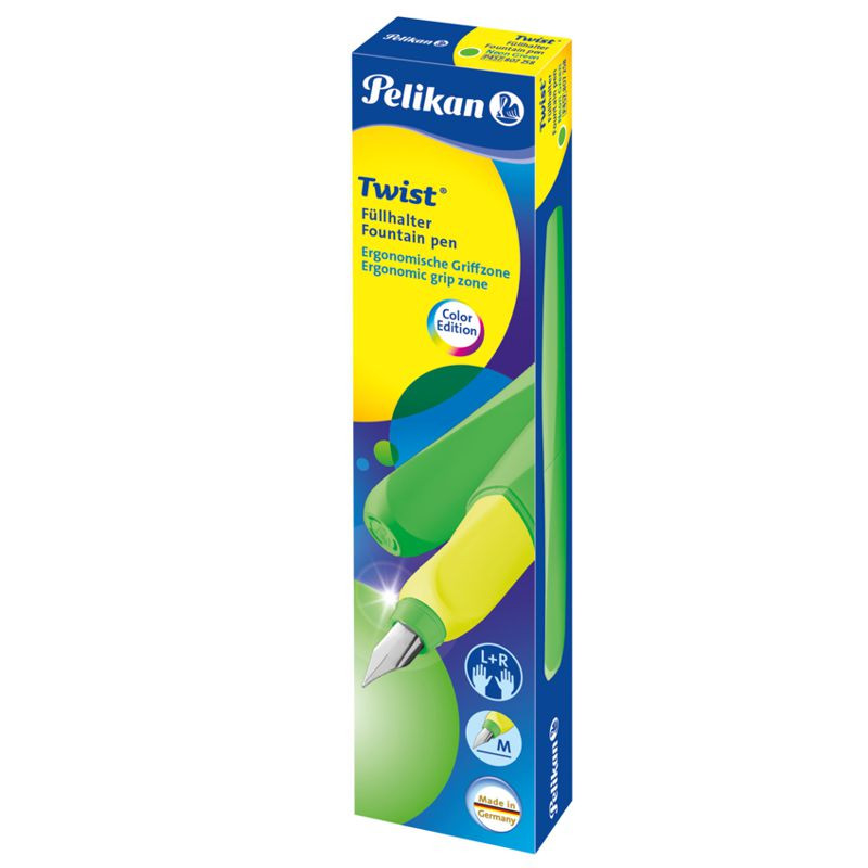 Pelikan Twist® - Rechts- Grün Linkshänder und günstig Füller für online Neon M einkaufen Feder