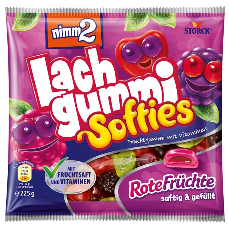 Nimm2 Lachgummi Softies Rote Früchte 225g
