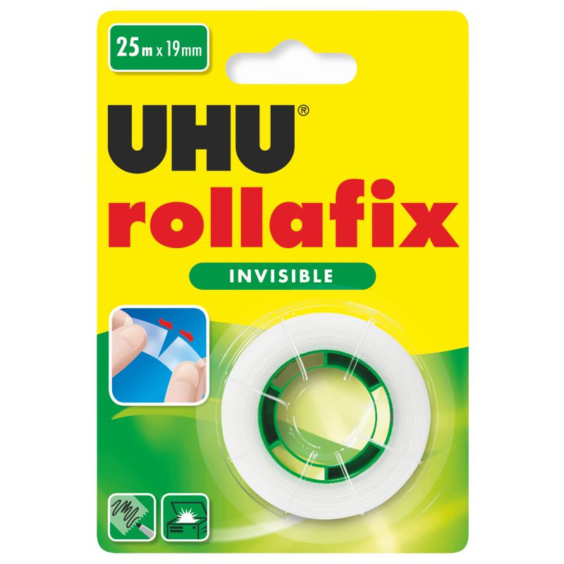 UHU Klebefilm rollafix invisible 19mm x 25m