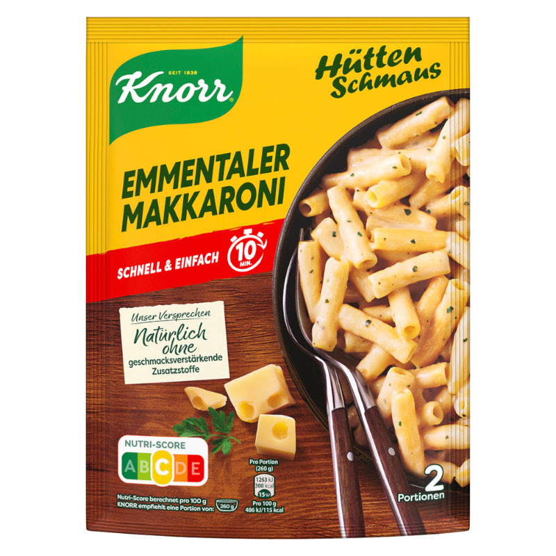 Knorr Hüttenschmaus Emmentaler Makkaroni 2 Portionen