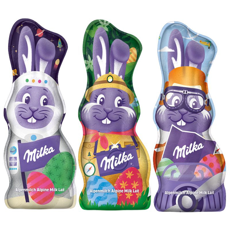 Milka Schmunzelhase Alpenmilch Design Edition 90 g