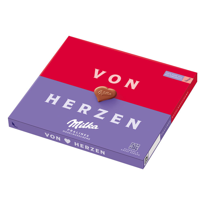 Milka Von Herzen Haselnusscrème 110g