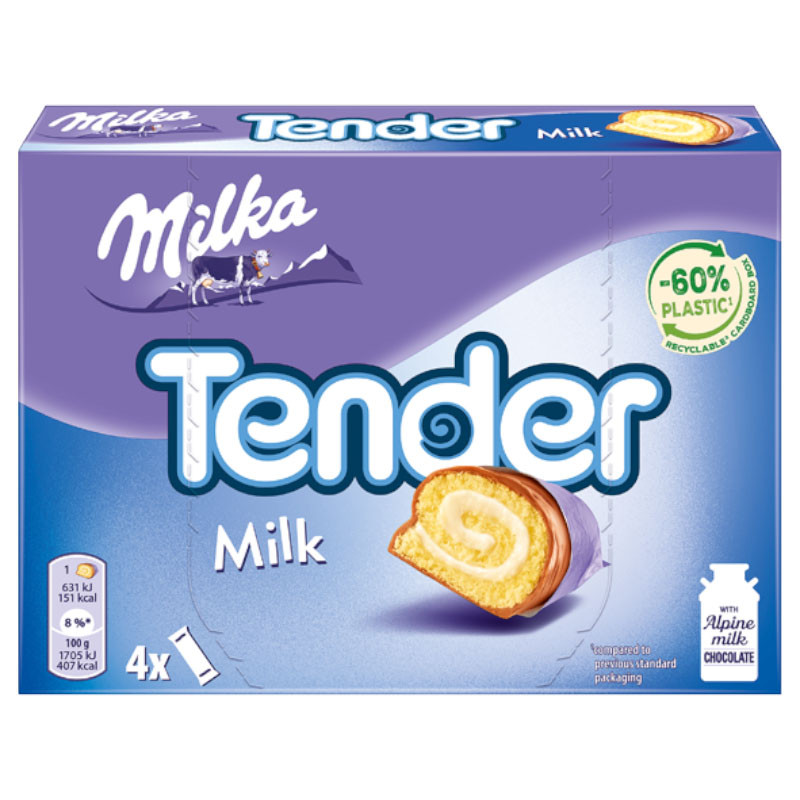 Milka Tender Milch Riegel 4er 148g