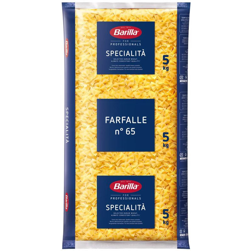 Barilla Farfalle 5 kg – Die ideale Pasta für große Mahlzeiten