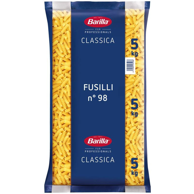 Barilla Fusilli 5 kg – Vielseitige Spiral-Pasta in Großpackung