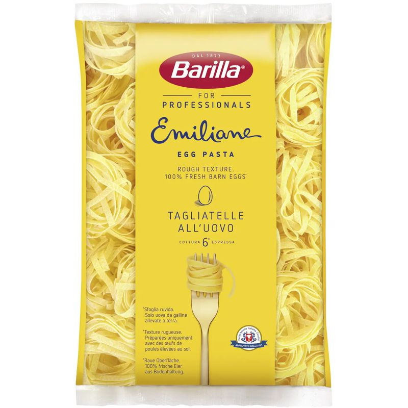 Barilla Emiliane Tagliatelle 1 kg – Die klassischen Bandnudeln
