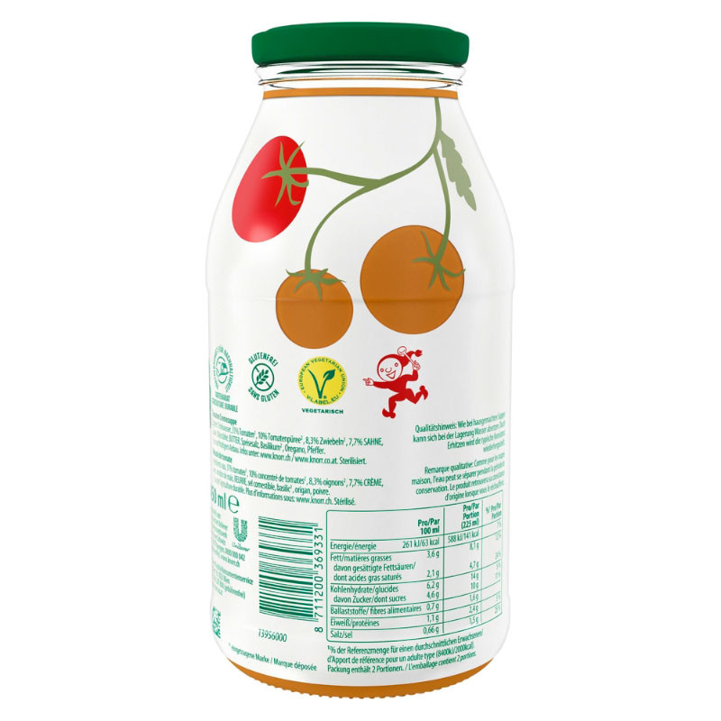 Knorr Tomatencremesuppe im Glas – Cremig und herzhaft