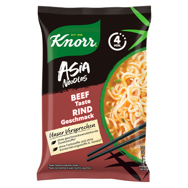 Knorr Noodle Express Rind Asia Nudeln 1 Portion