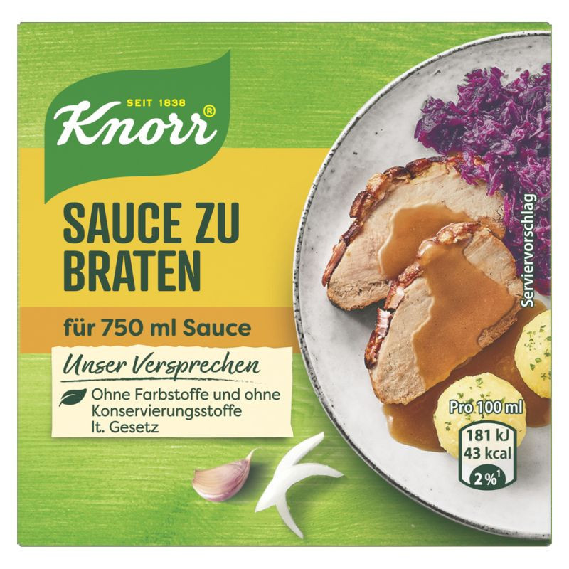 Knorr Sauce zu Braten, 6 Würfel für je 125ml Sauce