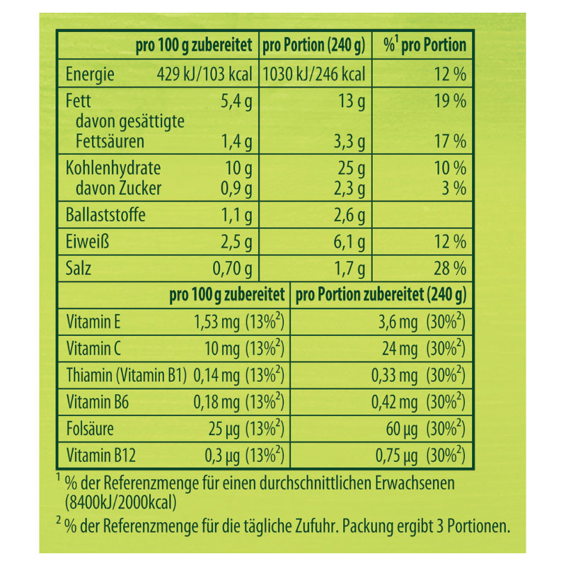 Knorr Vitamin Plus Basis für Kartoffel-Gratin 3 Portionen – Gesunde und köstliche Gratin-Option