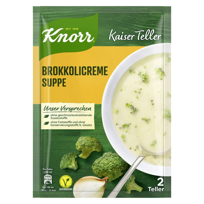 Knorr Kaiser Teller Brokkolicreme Suppe 2 Teller