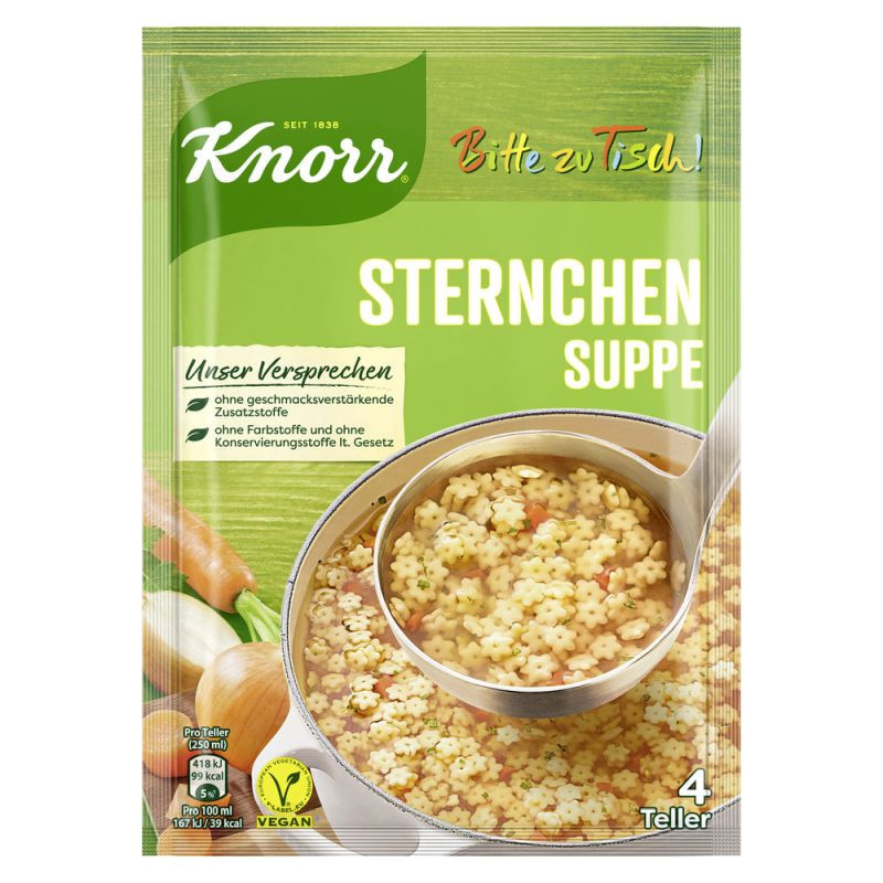 Knorr Bitte zu Tisch! Sternchen Suppe 4 Teller