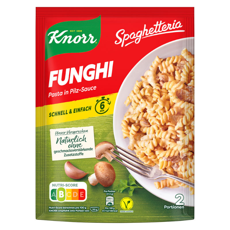 Knorr Spaghetteria Funghi Nudel-Fertiggericht 159g