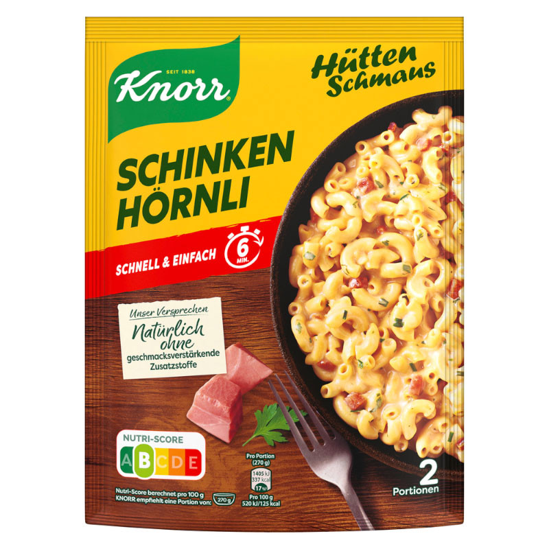 Knorr Hüttensnack Schinken Hörnli 2 Portionen
