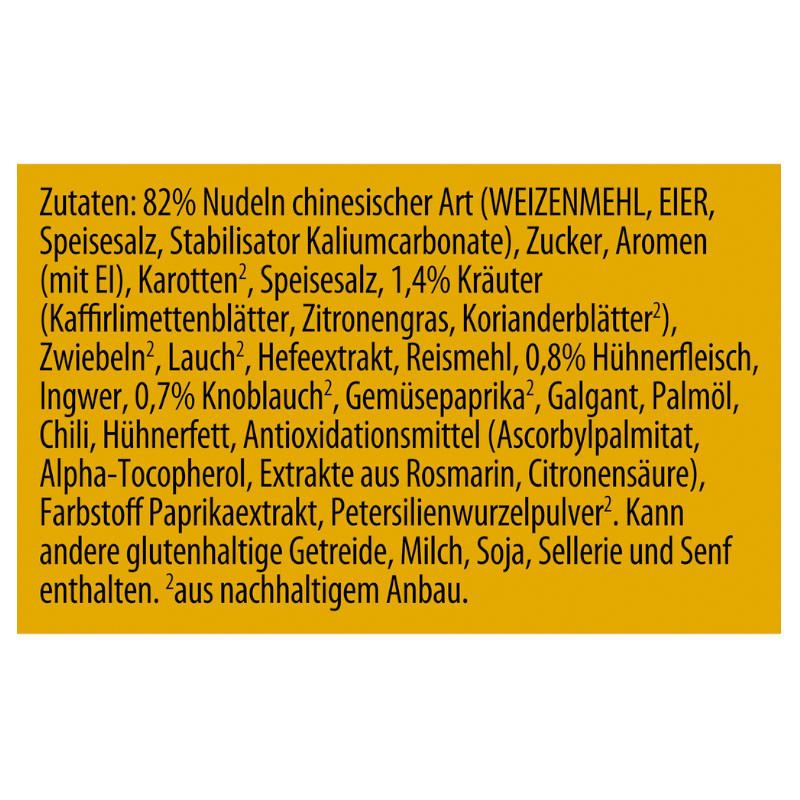 Knorr Asia Gebratene Nudeln Huhn 121 g – Authentischer Geschmack, schnell zubereitet!