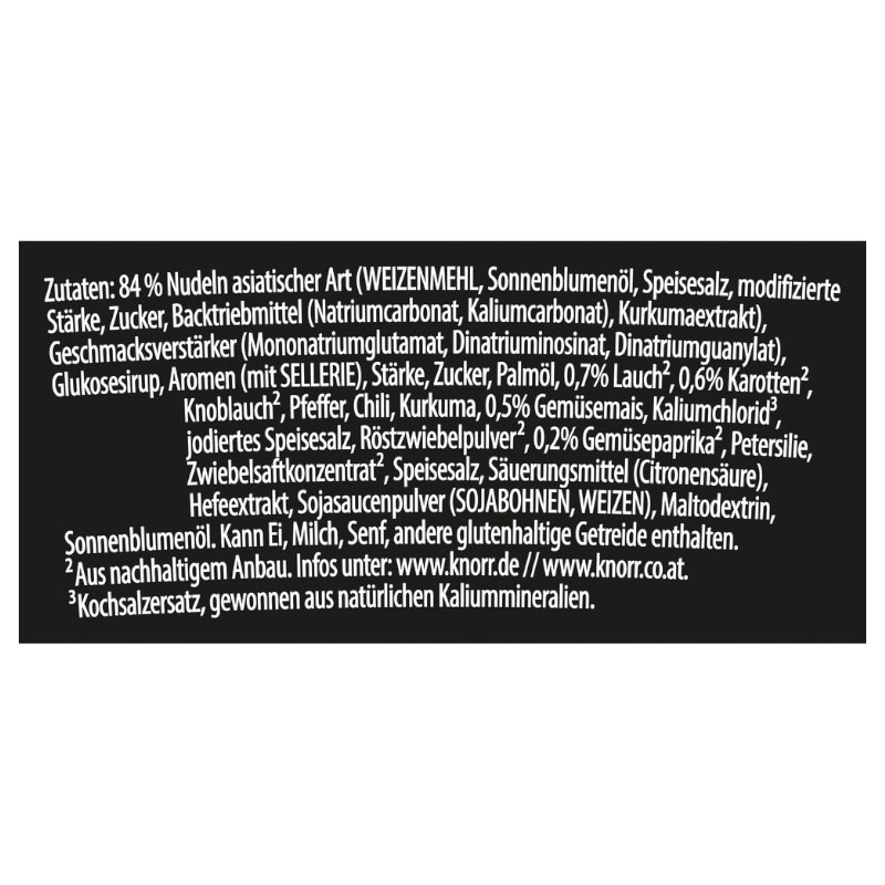 Knorr Asia Noodles Pot Vegetable Taste 1 Portion – Lecker, schnell und vegetarisch!