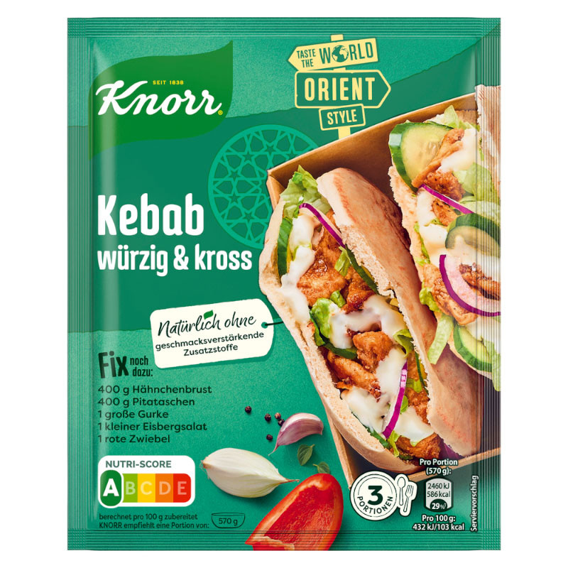 Knorr Basis Kebab 3 Portionen