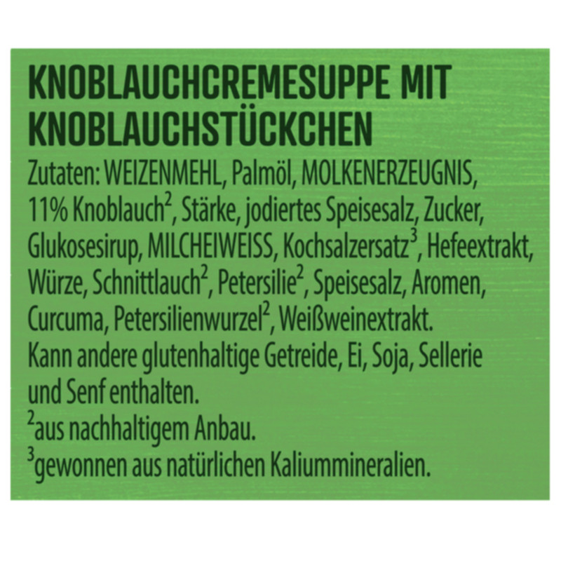 Knorr Kaiser Teller Knoblauchcreme Suppe 3 Teller – Intensiv und cremig