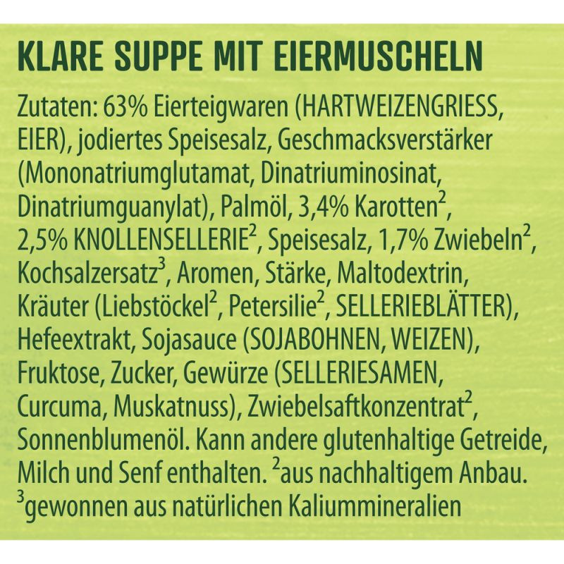 Knorr Bitte zu Tisch! Eiermuschel Suppe 4 Teller – Herzhaft und lecker für die ganze Familie!