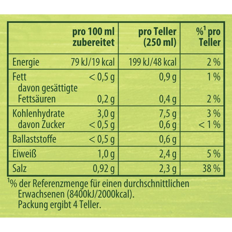 Knorr Bitte zu Tisch! Eiermuschel Suppe 4 Teller – Herzhaft und lecker für die ganze Familie!