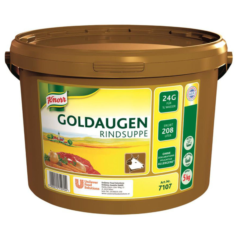 Knorr Goldaugen Rindsuppe 5 kg – Intensiver Rindfleischgeschmack für größere Küchen!