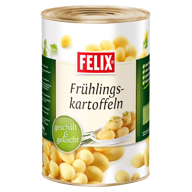 Felix Frühlingskartoffeln 2655 g – Geschält & gekocht, vielseitig verwendbar