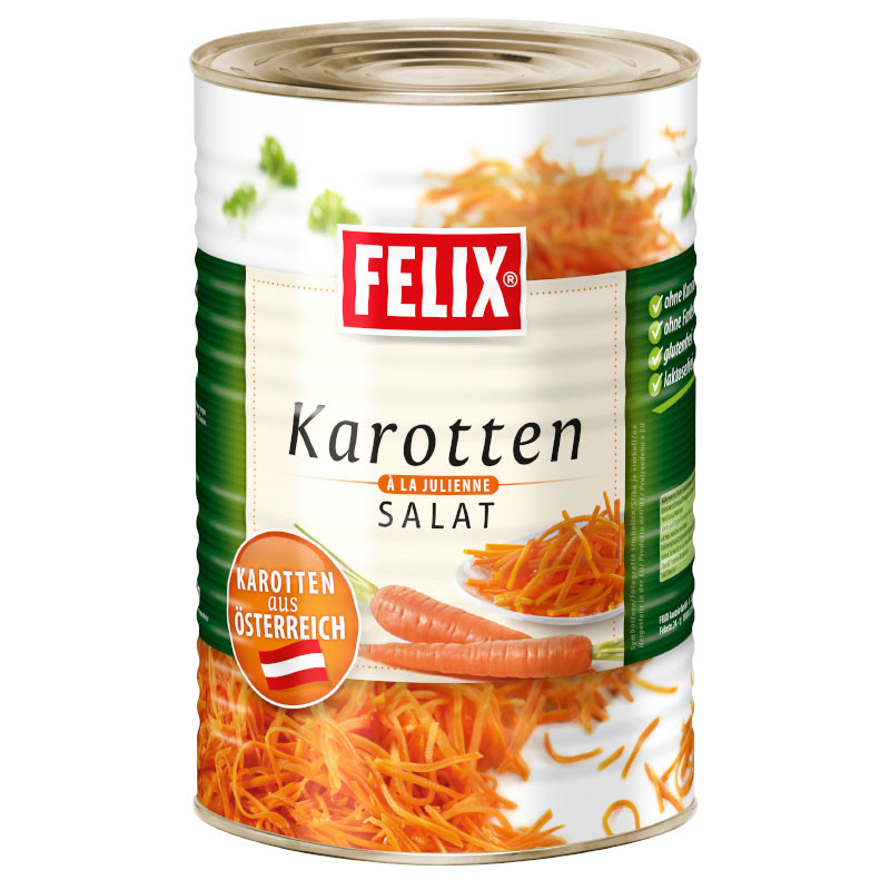 Felix Karotten Julienne 2200 g – Frisch, süß-sauer & in feinen Julienne-Streifen