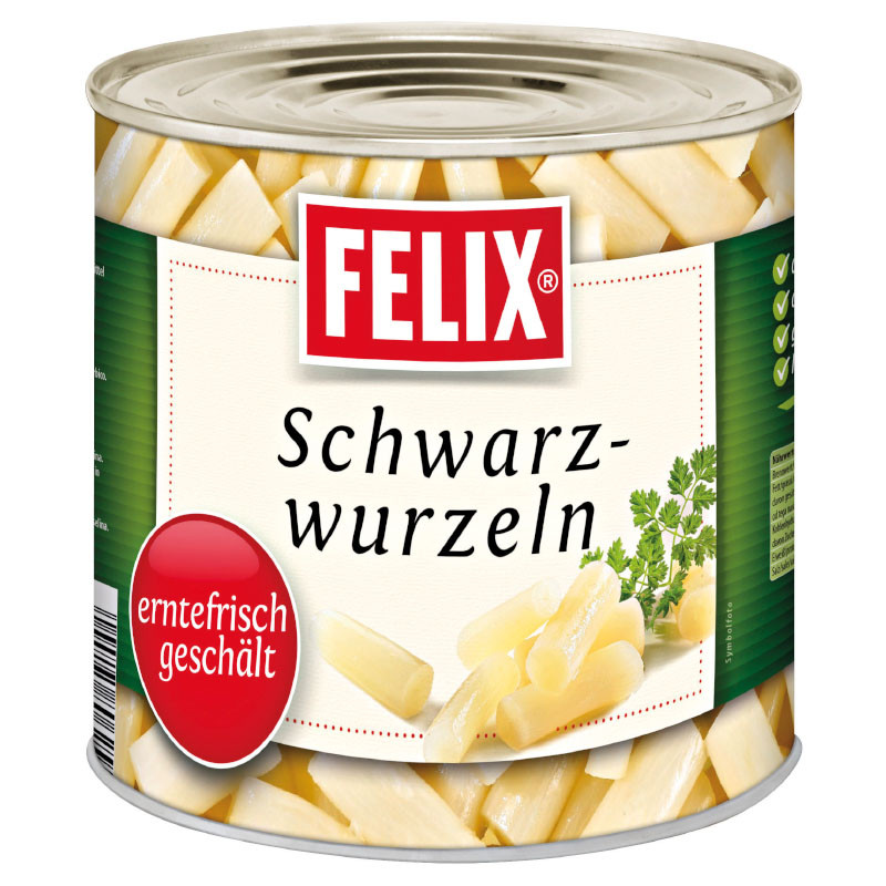 Felix Schwarzwurzeln 1560 g – Erntefrisch geschält und vielseitig verwendbar