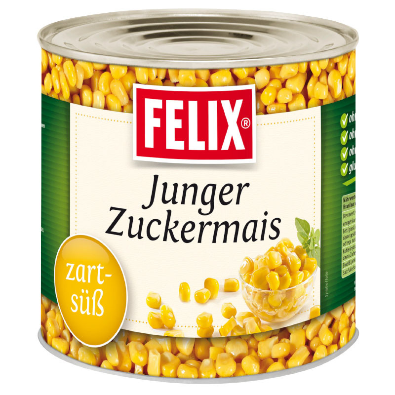 Felix Junger Zuckermais 1840 g – Zart-süß und saftig