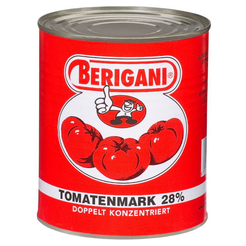 Berigani Tomatenmark 850 ml – Zweifach konzentriert, ohne Zusatzstoffe