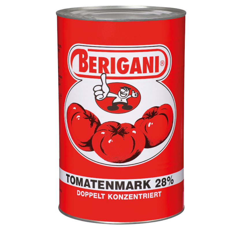 Berigani Tomatenmark 4500 g – Zweifach konzentriert, ohne Zusatzstoffe