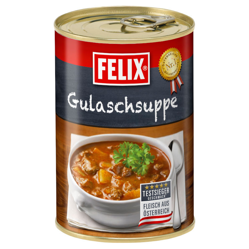 Felix Gulaschsuppe 400 g mit Rindfleisch aus Österreich