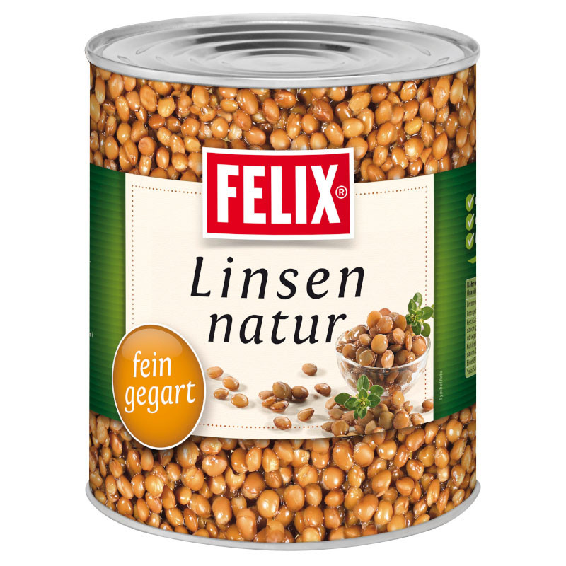 Felix Linsen 1800 g – Fertig gegarte, vielseitig einsetzbare Linsen